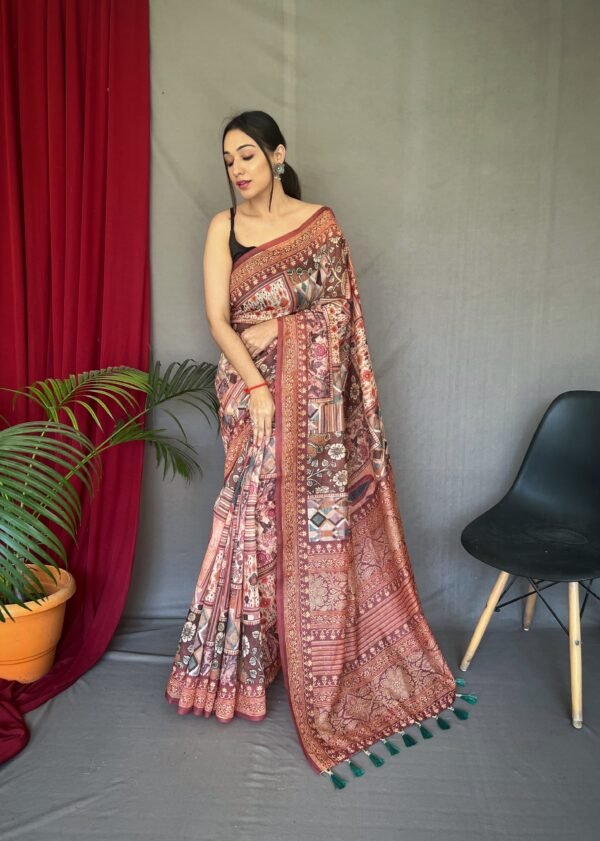 Elegant Banarasi Silk Saree – Traditional & Timeless - Image 4