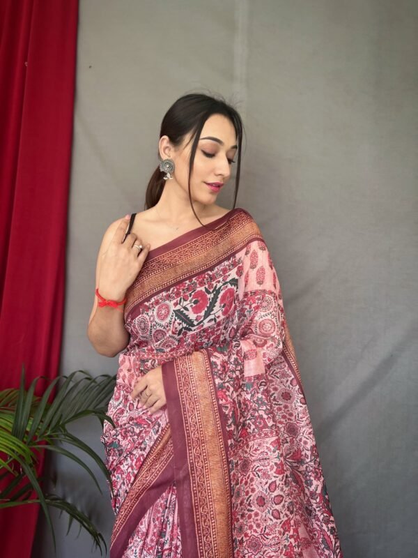 Elegant Banarasi Silk Saree – Traditional & Timeless - Image 6