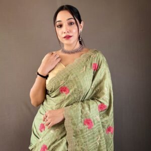 Designer Georgette Saree – Lightweight & Stylish