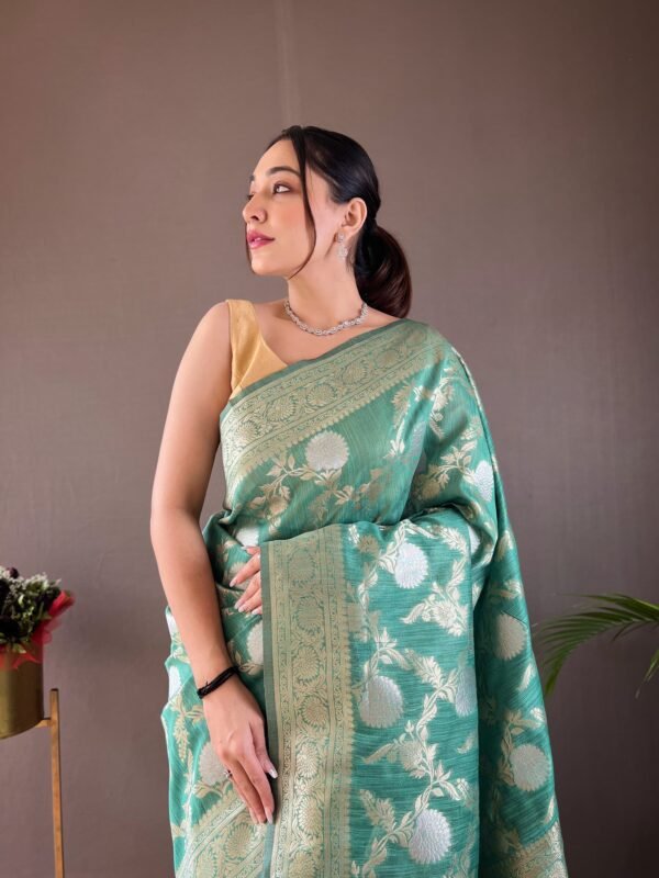 Mirror Work Saree – Perfect for Sangeet - Image 3