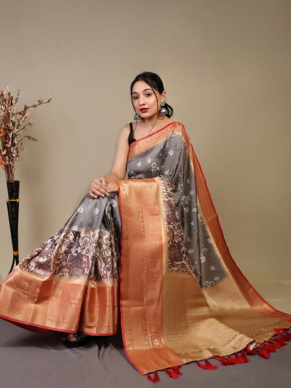 Dual Tone Silk Saree – Graceful Style - Image 2