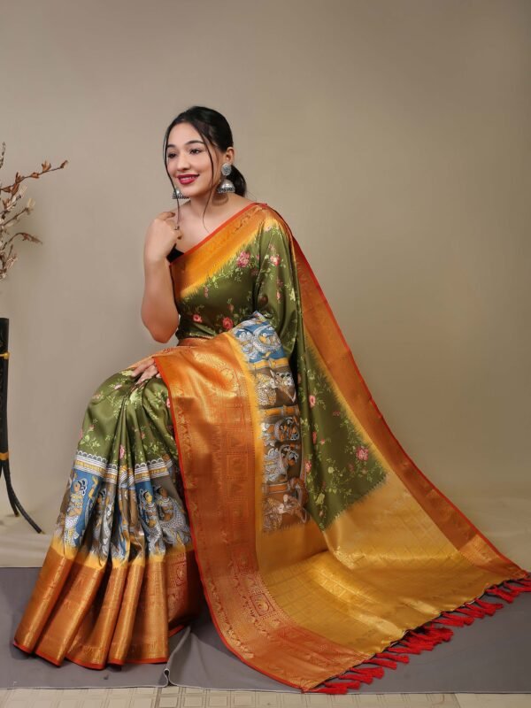 Paithani Style Saree – Marathi Traditional Wear