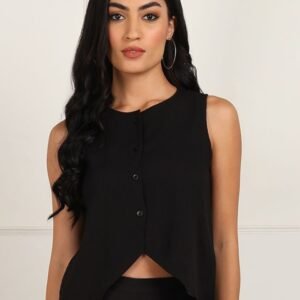 Fashfun Women Crepe Crop Top