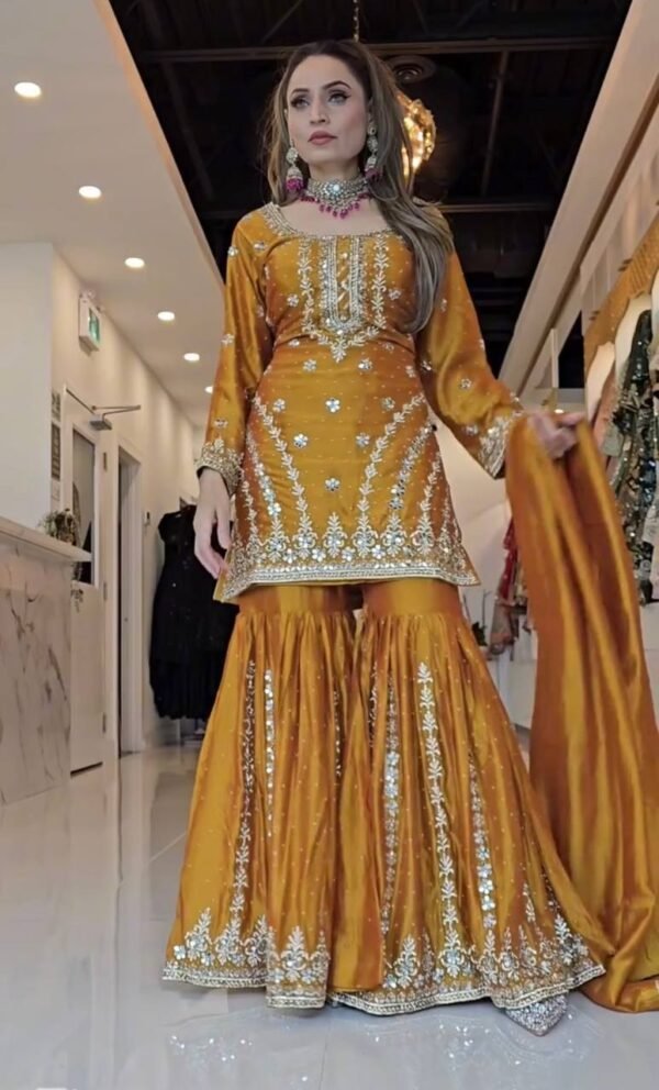 Cotton Straight Cut Salwar Suit – Office Ready - Image 4
