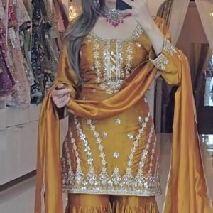 Cotton Straight Cut Salwar Suit – Office Ready