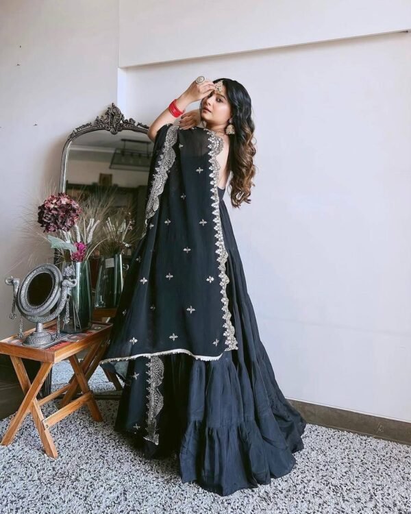 Velvet Salwar Kameez – Winter Party Look - Image 2