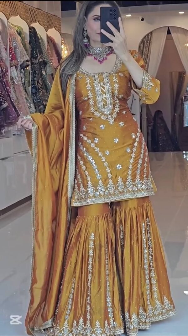 Cotton Straight Cut Salwar Suit – Office Ready - Image 2