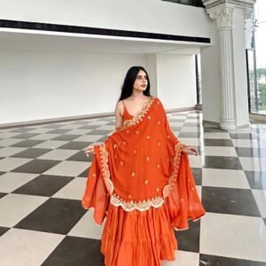 A-Line Kurti with Dupatta Set – Modest & Stylish