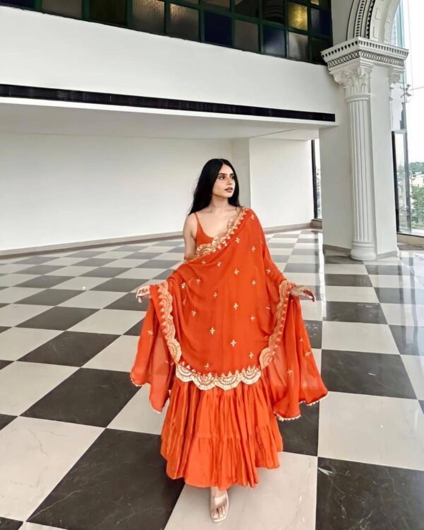 A-Line Kurti with Dupatta Set – Modest & Stylish