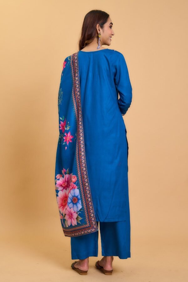 Floral Print Midi Dress – Romantic Look - Image 4