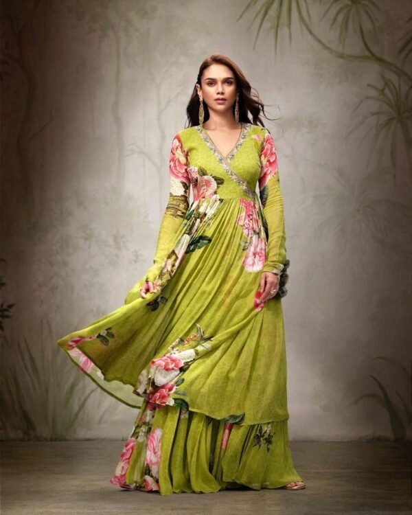Floral Printed Cotton Suit Set – Summer Special - Image 2