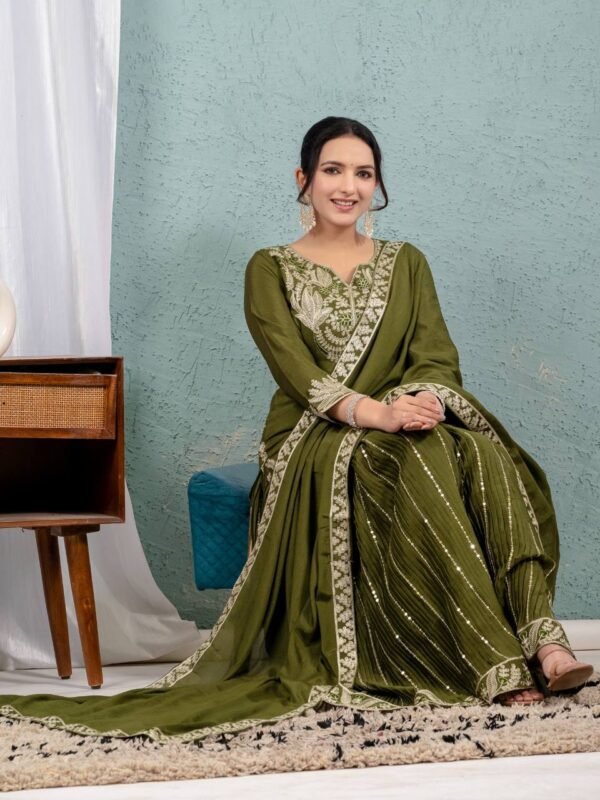 Angrakha Style Suit – Traditional with Twist - Image 4