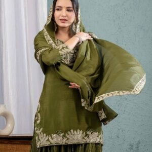 Angrakha Style Suit – Traditional with Twist