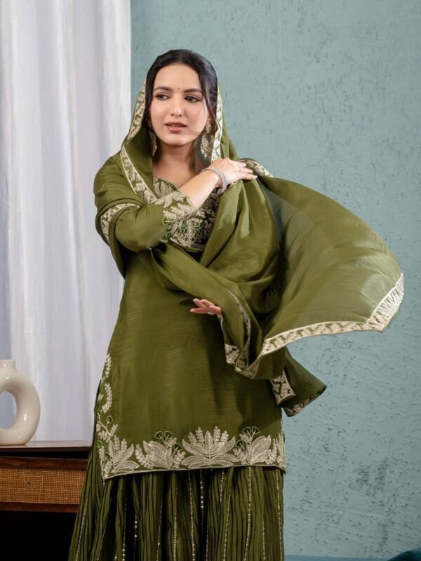 Angrakha Style Suit – Traditional with Twist