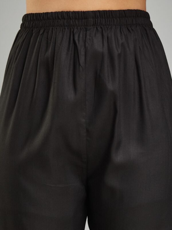Black Cutdana Georgette Readymade Salwar Suit - Image 5