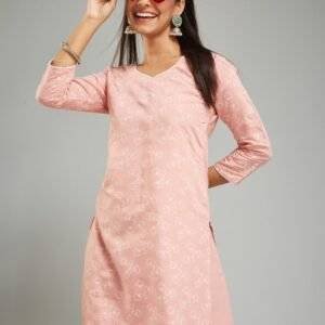 Grey Printed Semi Crepe Readymade Salwar Suit