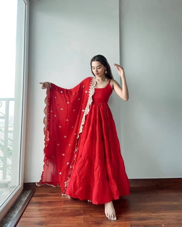 Designer Chikankari Suit – Lucknowi Grace - Image 6