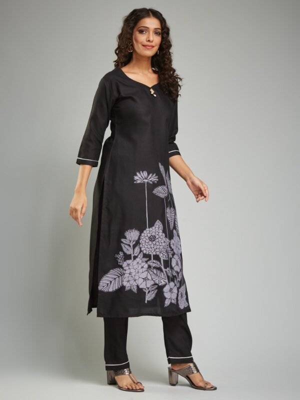 Black Cutdana Georgette Readymade Salwar Suit - Image 2