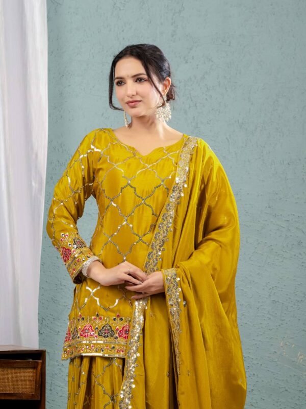 Embroidered Anarkali Suit – Festive Wear