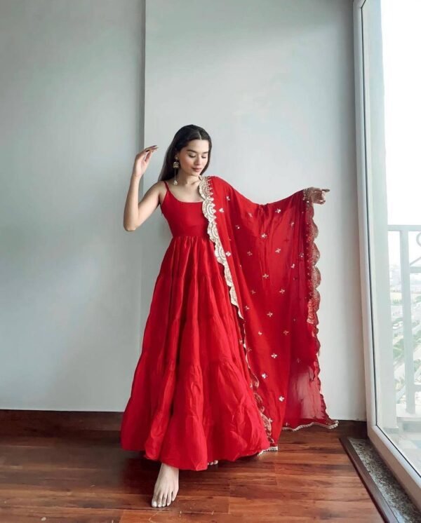 Designer Chikankari Suit – Lucknowi Grace - Image 5