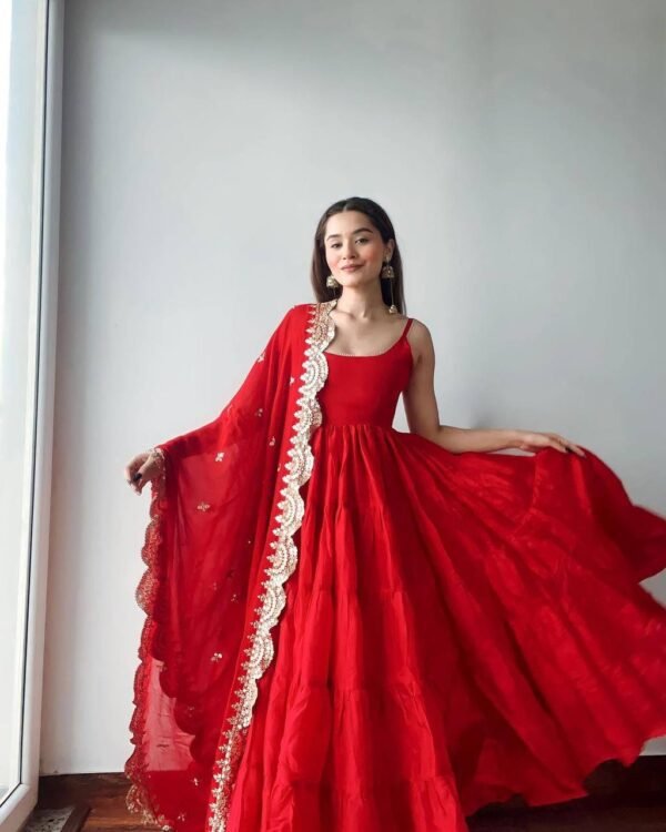 Designer Chikankari Suit – Lucknowi Grace - Image 4