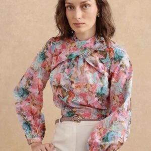 RAREISM Print Cotton Crop Top