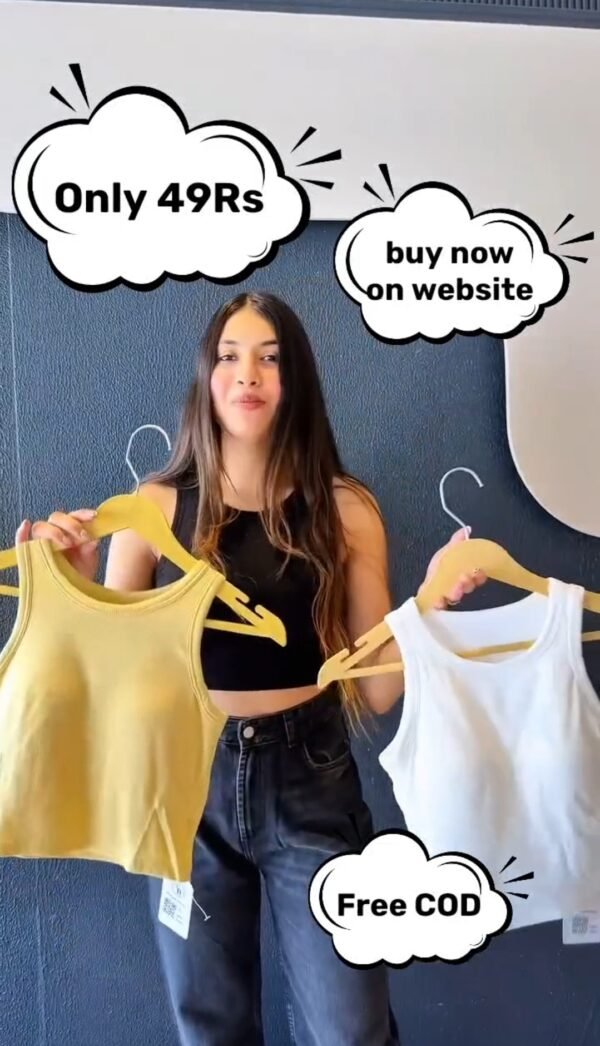 Padded Tops in all colours - say no bra - Image 3