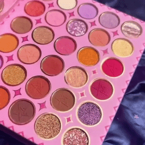 Vibrant Multi-Color Eyeshadow and Blush Palette Collection Featuring Matte, Shimmer, and Glitter Finishes – Richly Pigmented, Blendable Shades in...