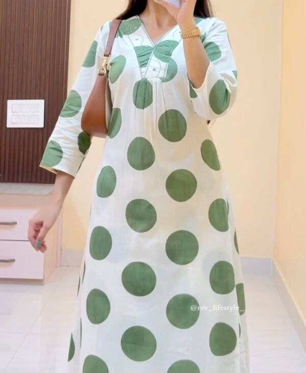 Elegant Blue Floral Kurti Dress for Women – Daily Wear Cotton – Only ₹99