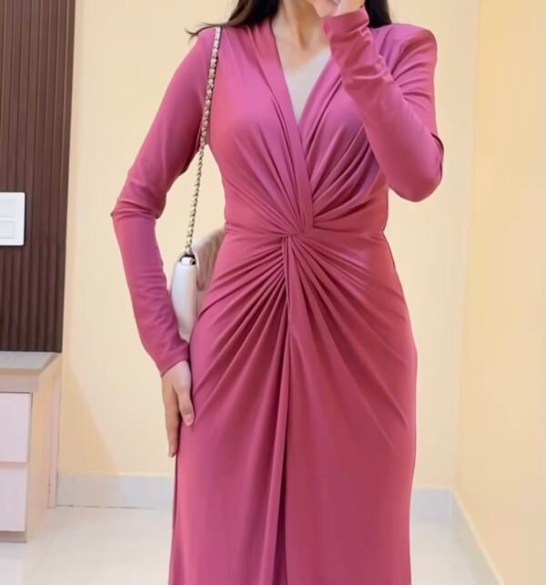 Lavender Satin Slip Dress for Women | Elegant Party Wear Outfit - Image 3