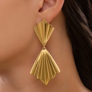 Nehaff Anti-Tarnish Frilly Kite Long Dangles
